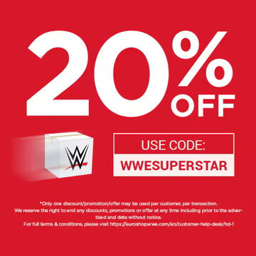 20% de réduction avec le code WWESUPERSTAR