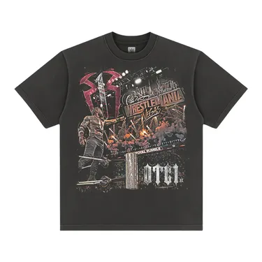 T-shirt noir pour homme Roman Reigns Road to WrestleMania 42