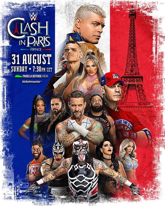 Affiche de WWE Clash In Paris 31 août 2025