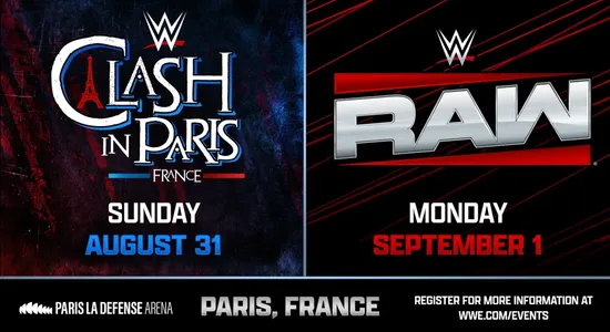 Clash In Paris + Raw : 31 août et 1 septembre 2025