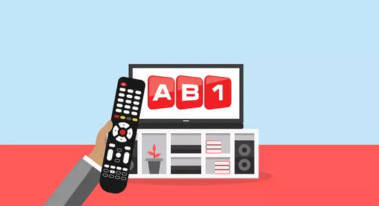 Illustration d'AB1 sur une télé