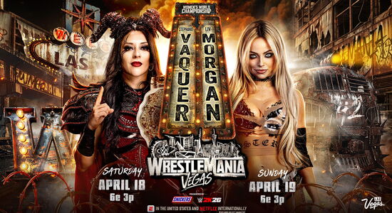 Affiche du match Stephanie Vaquer vs Liv Morgan à WrestleMania 42