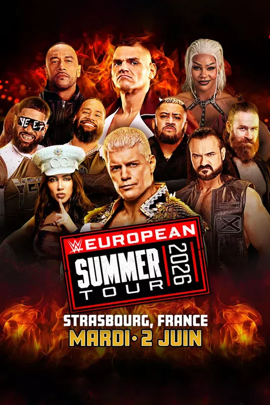 Affiche de WWE à Strasbourg le mardi 2 juin 2026